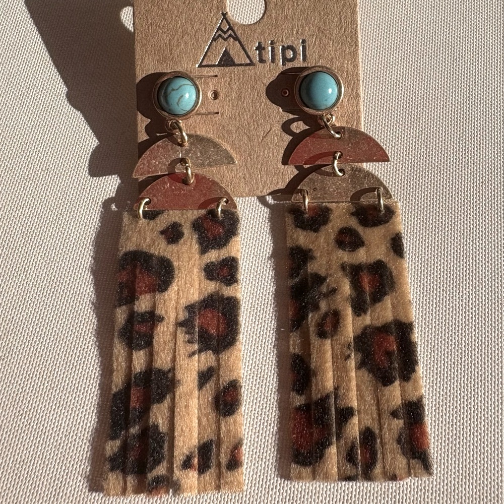 Animal print with gold.